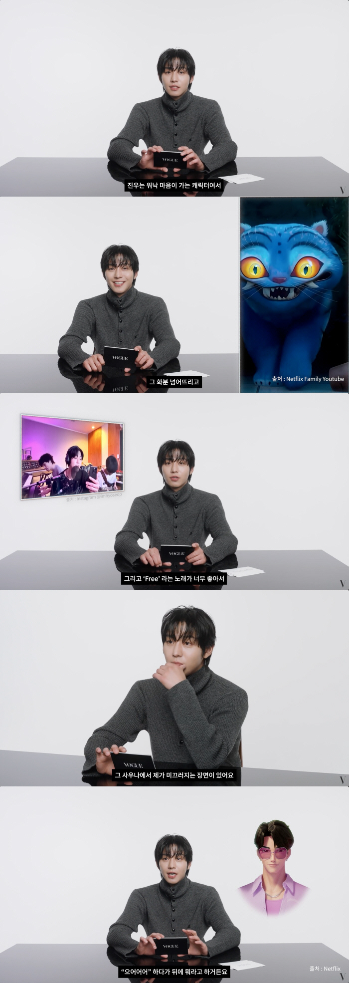 Ahn Hyo-seop Reveals Behind-the-Scenes of 'K-pop Demon Hunters' in Vogue Korea