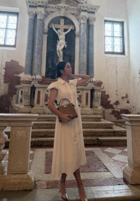 Lee Min-jung, who blasphemes, is at an event, not a cathedral, due to controversy over the luxury bag photo in front of Jesus statue