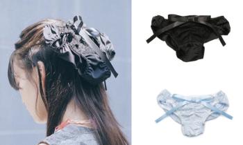 Why are women's panties on their heads? 170,000 won Unexpected Hair Accessories Launched