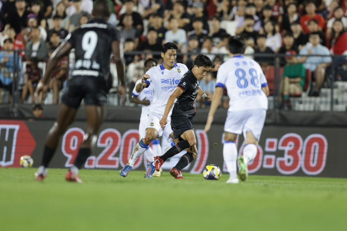 Park Chang-joon's final shot Bucheon overtakes Incheon 10 and follows Suwon Samsung under the chin