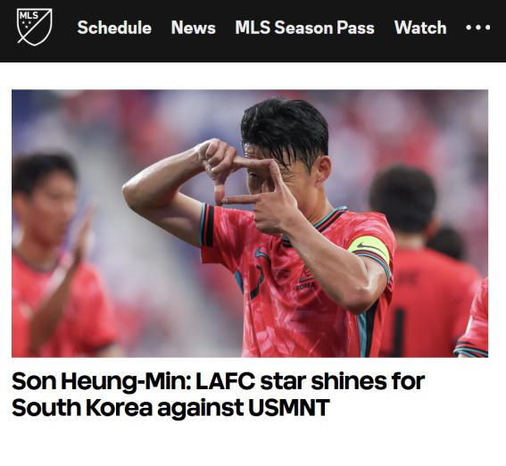 MLS official spotlight! Son Heung-min, why aren't you playing for the U.S.?Asian tiger reference → American fan envy explodes
