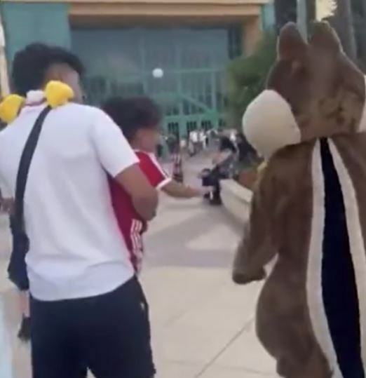 A child-destroying Disney squirrel that only hugged a white child? Hafeeña Outraged by Disneyland Racism → Accused