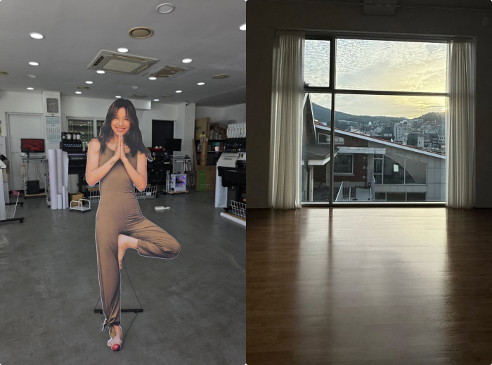 Lee Hyori Yoga Center officially opened today..Director Ananda who proved that she came to work early in the morning