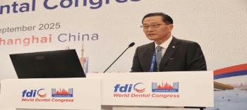 Park Young-guk, the finance supreme council member of the World Dental Association, elected as the next chairman