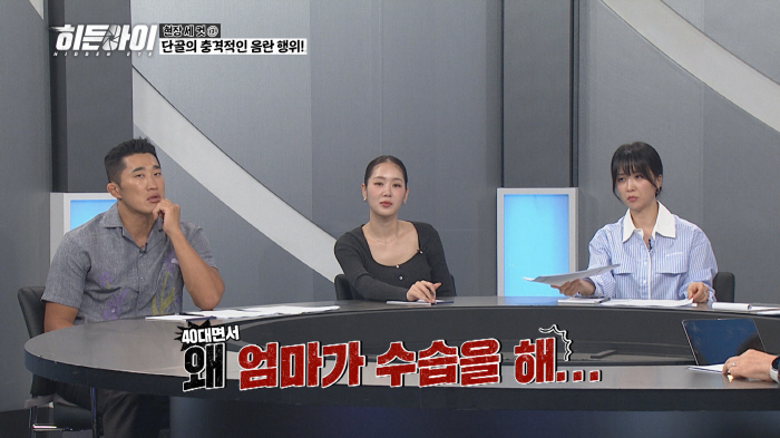 Science between the two...Park Ha-sun is appalled at the obscene acts under the table at the cafe (Hidden Eye)