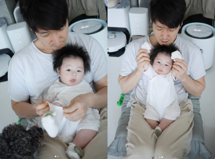 Shim Hyung-tak reveals his days as a baby. I already miss you. I'll remember every moment