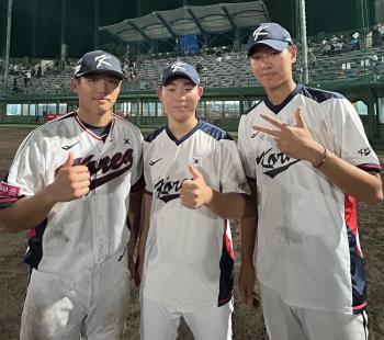 He's in the second grade, 153km bang, Um Jun-sang, KKKKK, and Shin Dong-gun collaborated with Taeyang on a team no-hitter, and won 8-0 against Italy 