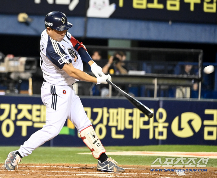 0.360 → 0.407 → 0.647. How far does Yang Eui-ji's batting average go. Doosan's title is the only hope