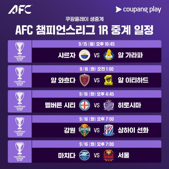 From Lingard to Cho Hyun-woo, trying to become Asia's top...Coupang Play Live Exclusive of ACL