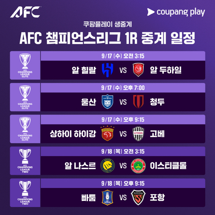 From Lingard to Cho Hyun-woo, trying to become Asia's top...Coupang Play Live Exclusive of ACL