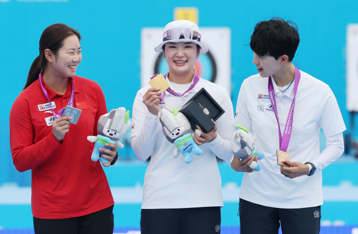 The oldest did it Kang Chae-young, Gwangju Archery World Championship Individual Exhibition 金쾌…거개인전양궁권…Ansan Bronze Medal