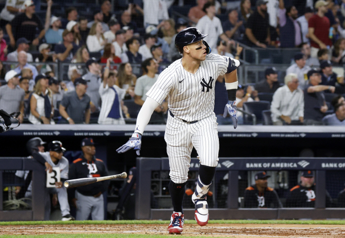The President's Energy Is Home Run? Shake Trump's Hand, Run at-bats Home Run, Aaron Judge's 361, DiMaggio and Tie