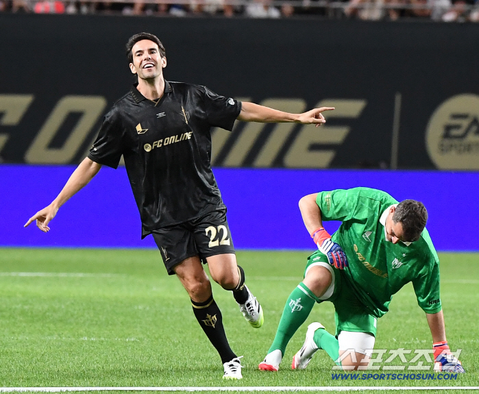  Kaka scored a goal by beating Kashiyasu