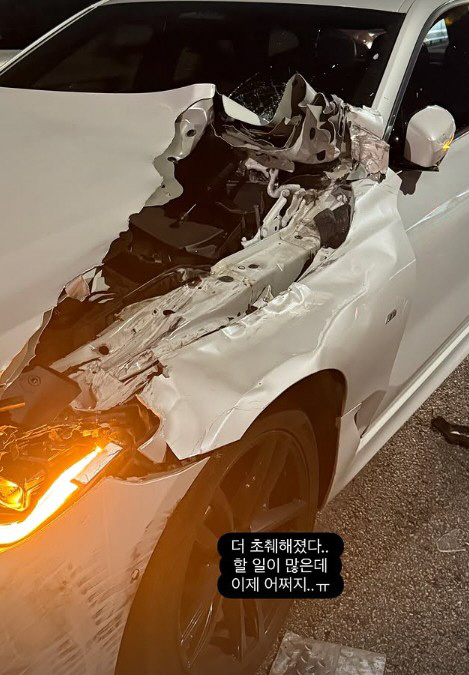 Dolsing 3 Byun Hye-jin, a car that was devastatedly torn by a car accident...I'm glad I didn't get any serious injuries