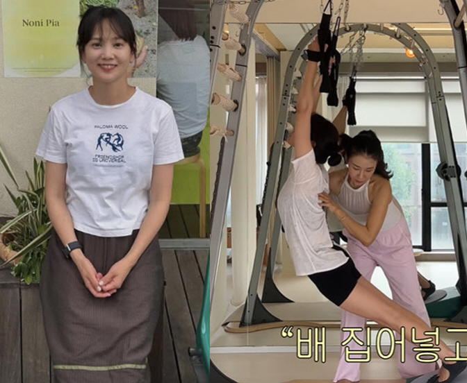 Kim Moo-yeol ♥ Yoon Seung-ah, her convex lower abdomen has become seriousPut your belly in there