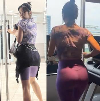 Jang Young-ran, who lost 23kg, is wearing leggings and is having fun showing off Apple Hip