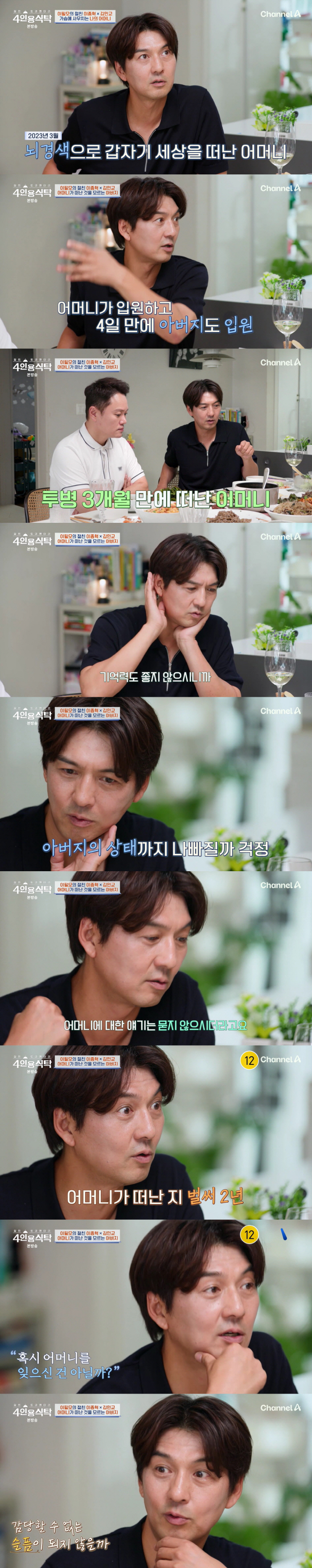 Lee Pil-mo's appearance fee, I give it to my mother for 20 years..I saw it later that it was a building (a table for four)