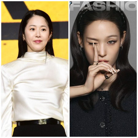Once, Shinsegae Ko Hyun-jung and ex-husband Jung Yong-jin's nephew Annie cheered..It's good for pictorials. Press it