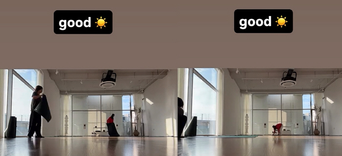 Lee Hyo-ri, prepare a mat for students. Yogawon's busy morning