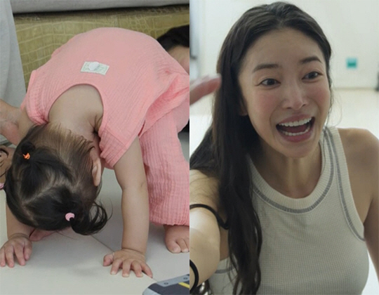 Strange daughter-in-law Kim Yun-ji, second daughter, extraordinary Peek-a-boo pose, looking at her younger brother (Sudol)