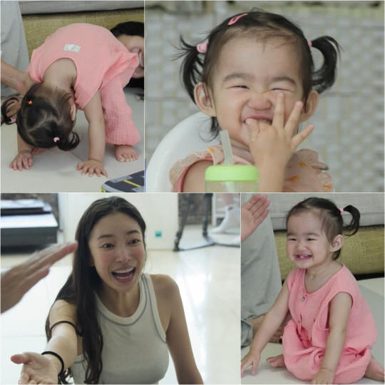 Strange daughter-in-law Kim Yun-ji, second daughter, extraordinary Peek-a-boo pose, looking at her younger brother (Sudol)