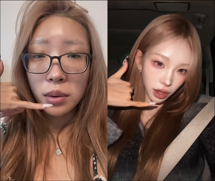 Choi Jin-sil's daughter, Choi Jun-hee, revealed before and after makeup, and how different is Woo Soo's unexpected difference