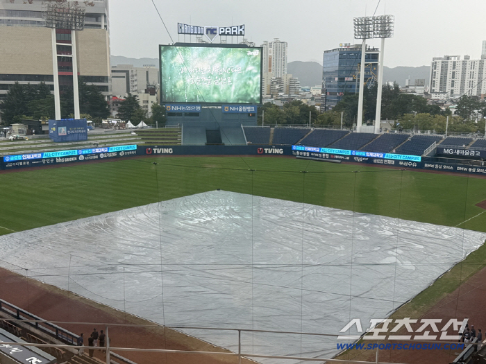 Heavy rain and thunder and lightning storm, Changwon Double Header Game 1 canceled → Game 2 begins at the top (Changwon site)