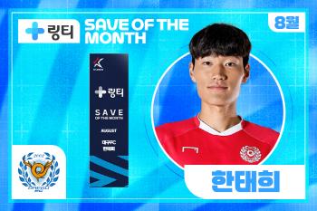  Daegu FC Han Tae-hee wins K League Save of the Month in August