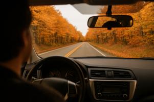 an autumn drive course for those who don't want to walk