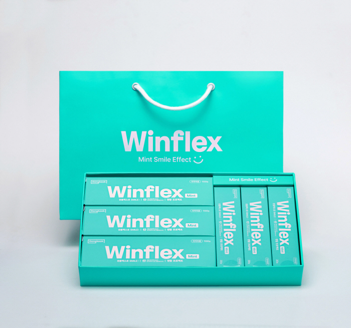 Dongkuk Pharmaceutical is promoting the gift set for the premium gum health toothpaste Winplex for Chuseok