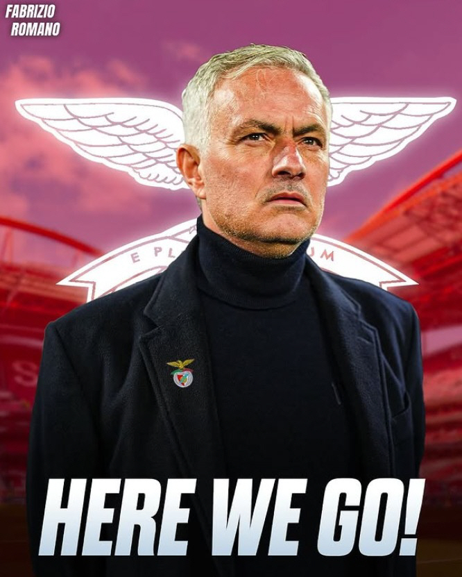 HERE WE GO→BBC→Self-official, everyone is out. Mourinho, the god of employment, is back after 25 years...I can't say no. Benfica agreed to a two-year contract