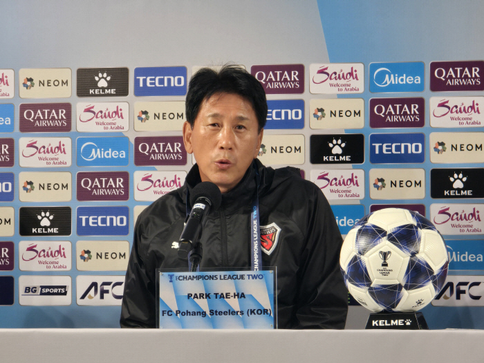I formed a team to win Coach Park Tae-ha's willingness to win the first game. Positive meaning