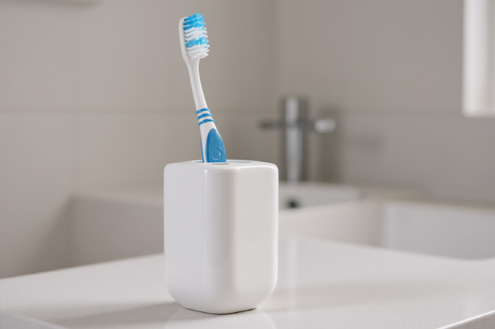 If you store your toothbrush like this, it's a germ bomb
