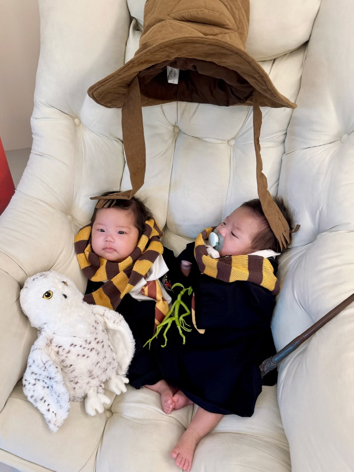 Lady Jane ♥ Lim Hyun-tae brags about her 50-day-old twin daughters, a cute space star