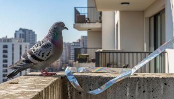 Pigeon keeps coming to the veranda, how to fight it effectively