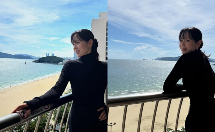  Pink yesterday and black today? Son Ye-jin, the goddess who lights up Haeundae