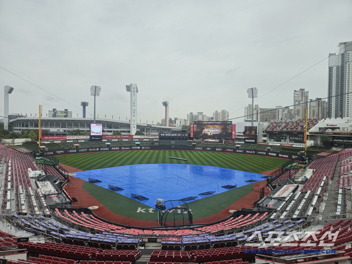 Will DH get a break from KT…Question mark on the start of Hanwha KT in Suwon pouring rain → If canceled, it will be organized later