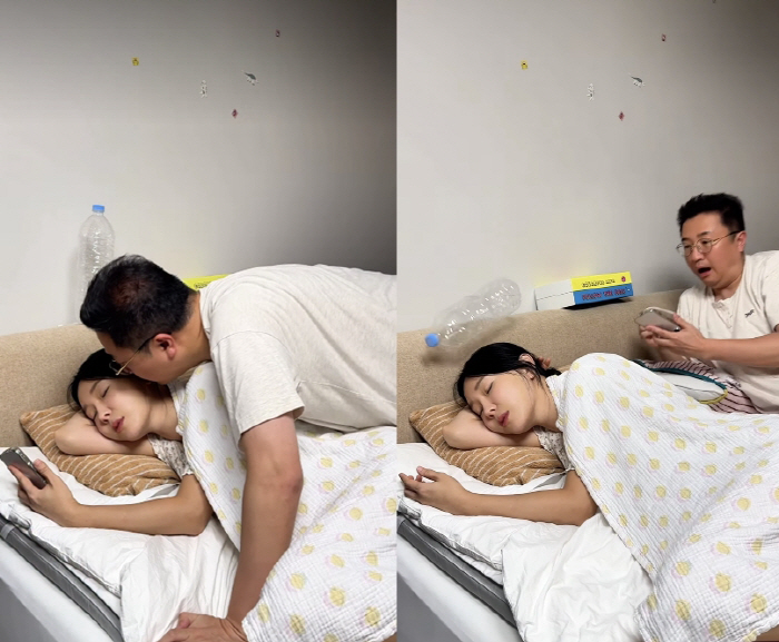 Moon Jae-wan touches the sleeping ♥ Lee Ji-hye My husband and I are very close