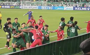 The soccer field has turned into a boxing field Chinese Vietnamese Club, Achamseo 40 Second Scuffles → Spectator Water Pitcher Chaos... a winless battle