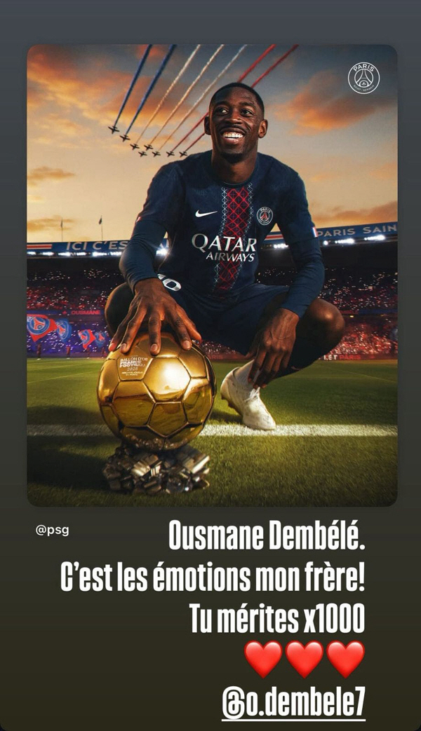 74696367 Not a baseball team ranking...Mbappe, No Ballon d'Orneymar behind her best friend