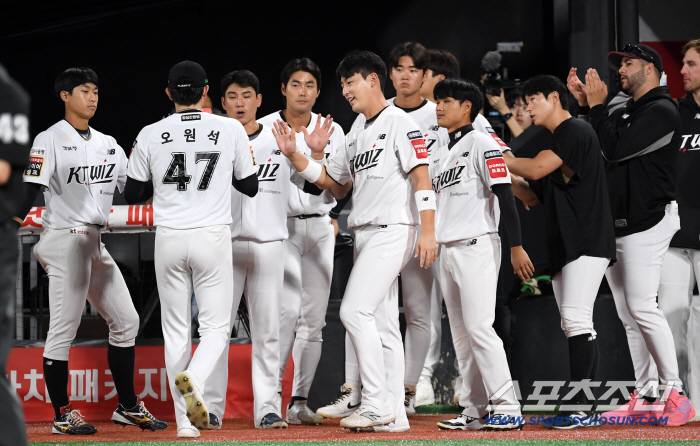  KT Wiz Oh Wonseok got the hang of it today