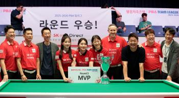 SK Rent-A-Car, who won the third round of the perfect PBA team league from start to finish, finished with eight consecutive wins
