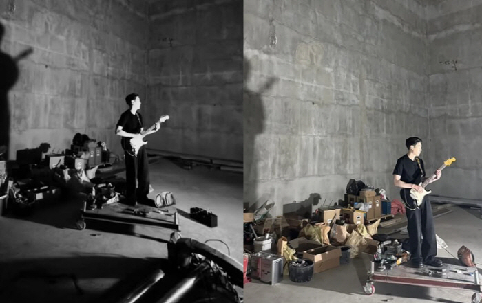 Suga playing the guitar...BTS Is it a spoiler for the new album? 