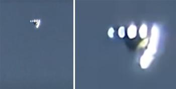 V-shaped UFO sighted nine lights above L.A…New unmanned drone experiment?