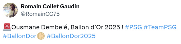 The winner of the 2025 Ballon d'Or is Dembele! Suspicion of pre-leakage of French reporters, if true, Lee Kang-in's team is happy after 4 years