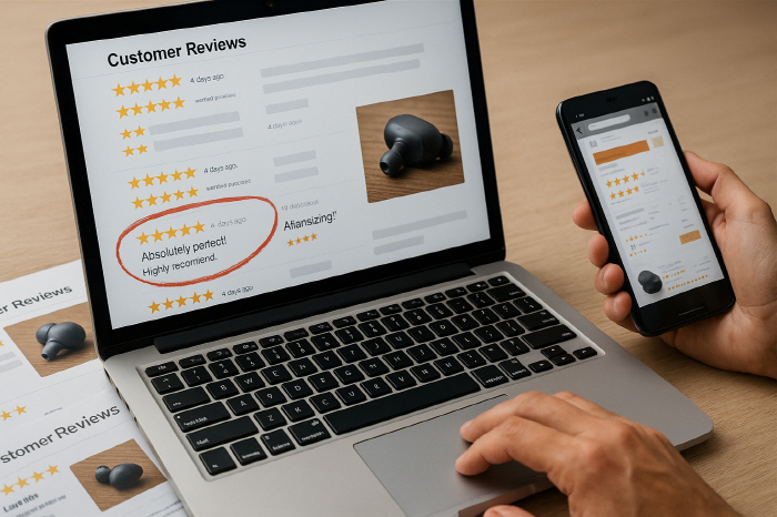 How to distinguish between online shopping mall reviews and manipulations