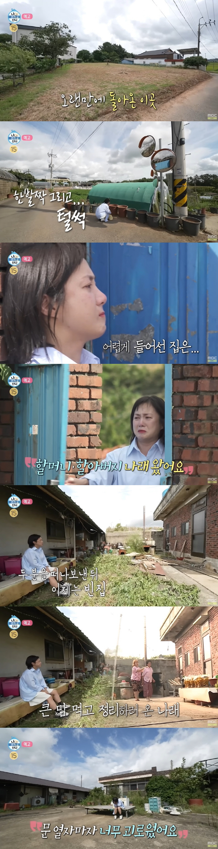 Park Na-rae sobbed. I thought the reason why I couldn't go to my deceased grandparents' house would collapse (Na Hon-san)