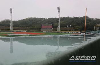 a rainy Ulsan. Will the LG Lotte match be held. Na Kyun-an's elbow was canceled due to discomfort in the first team 