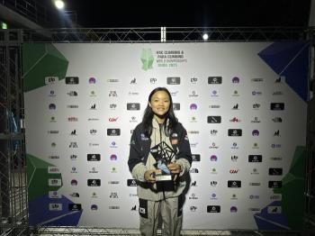 Sports climbing sign Seo Chae-hyun ranks second in the world leading the 2025 World Cup