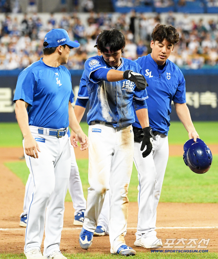 He's batting .400 with three home runs and a fire...The part where I had surgery last year... The head coach who was dizzy... 